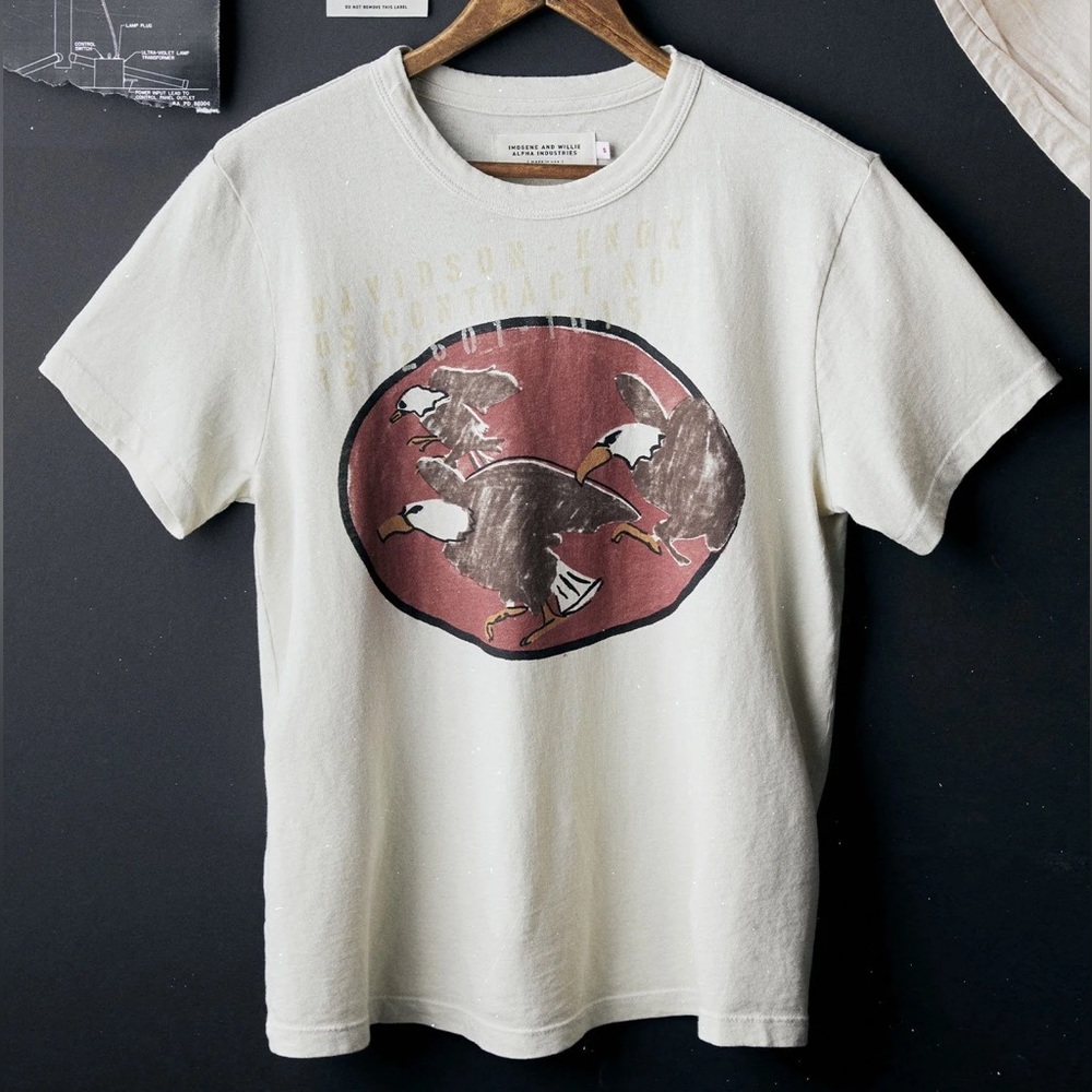 RARE Imogene + Willie Imogene x Alpha Industries Eagle Tee
Size M